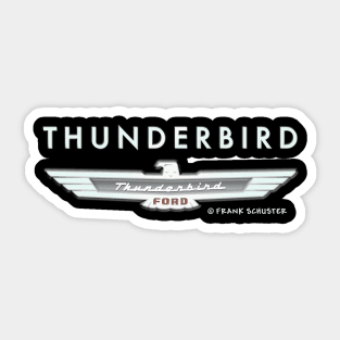 Thunderbird Emblem w Type Embossed Sticker